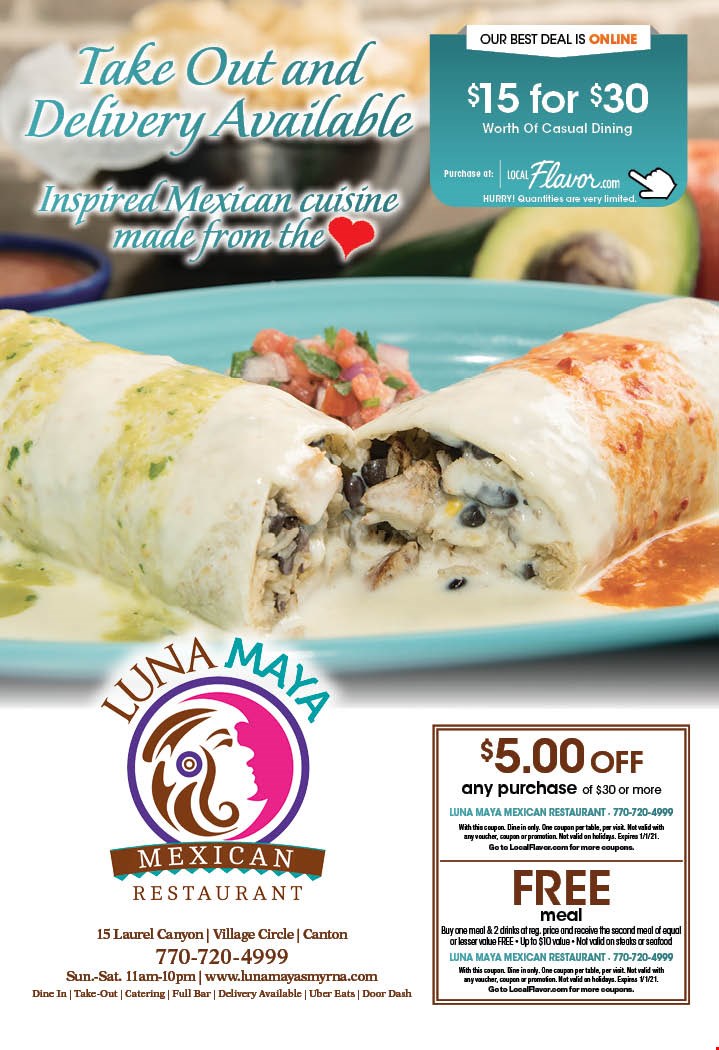 Luna Maya Mexican Restaurant East-West Connector Smyrna Ga : 4300 east