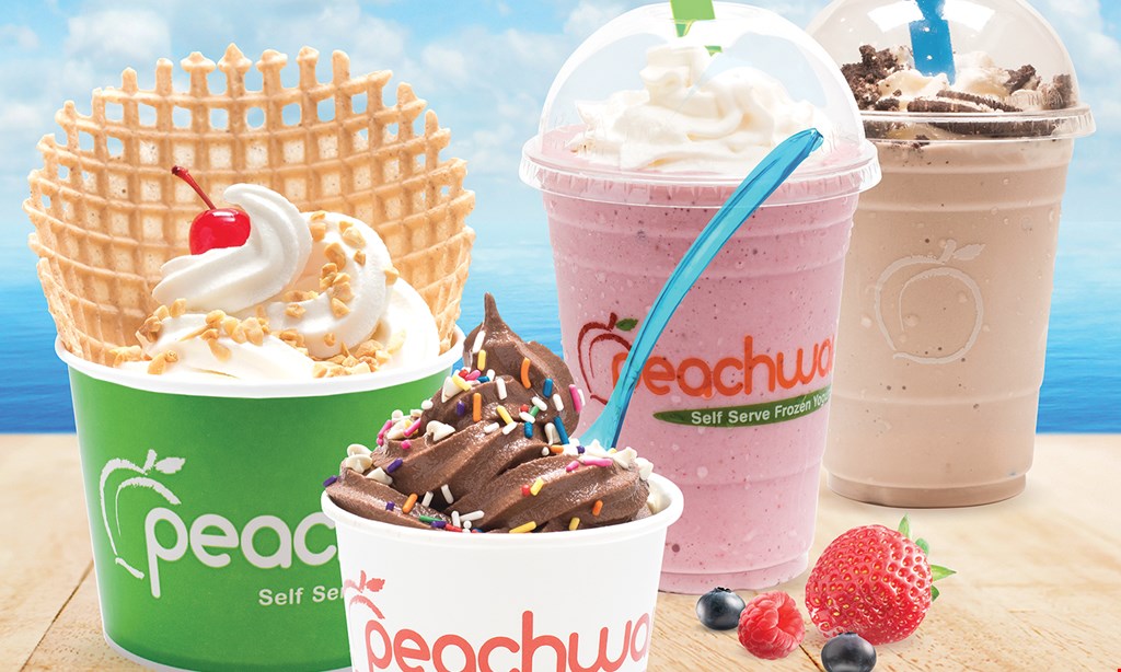 Product image for Peachwave Self Serve Frozen Yogurt $10 For $20 Worth Of Frozen Yogurt & More
