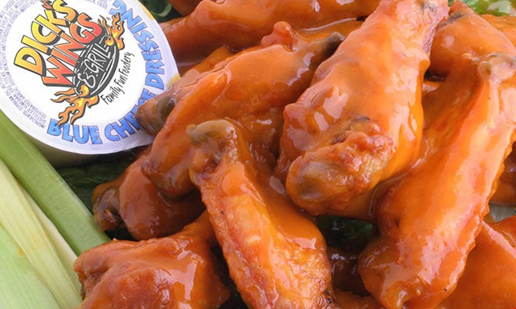 Product image for Dick's Wings & Grill Yellow Bluff Location $20 for $40 Worth of Wings & More