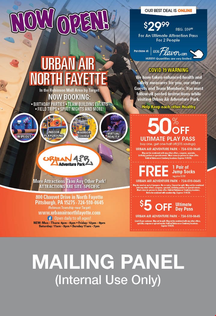 Urban Air Adventure Park Coupons & Deals Pittsburgh, PA