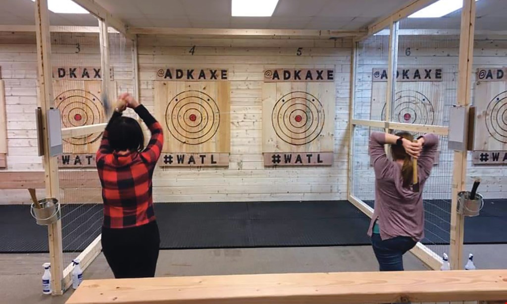 Product image for Adirondack Axe $25 For 1 Hour Of Axe Throwing For 2 People (Reg. $50)