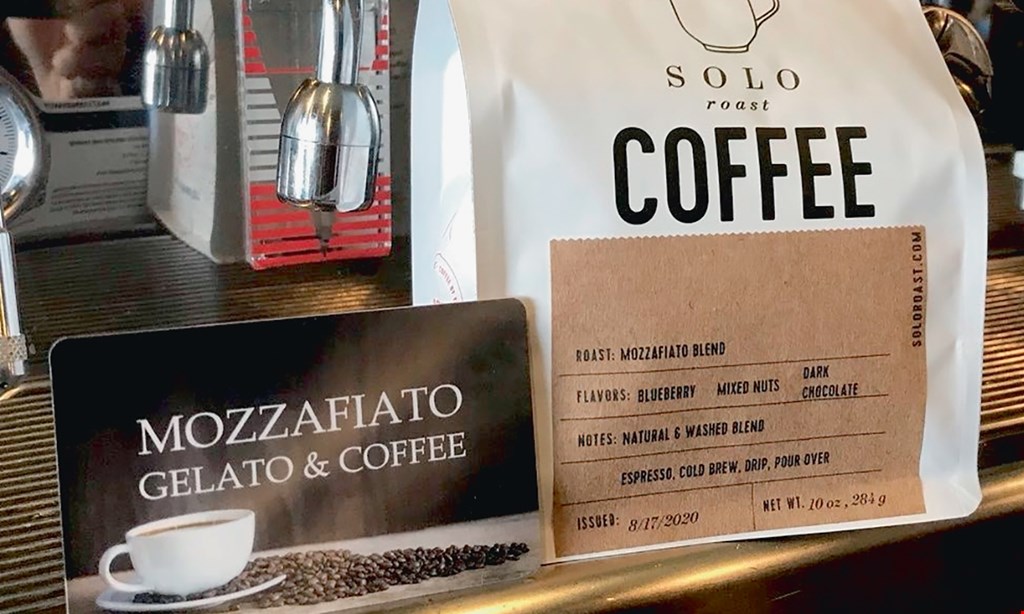 Product image for Mozzafiato Gelato & Coffee $10 For $20 Worth Of Cafe Dining
