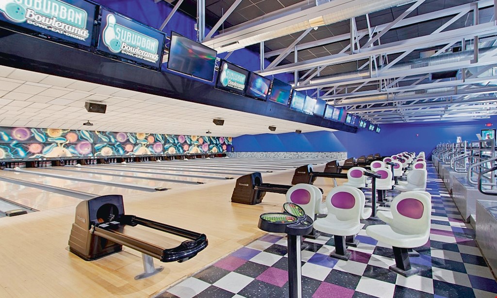 Product image for Suburban Bowlerama $35 For A 90-Minute Bowling Package For 6 People Including Shoe Rental (Reg. $70.50)