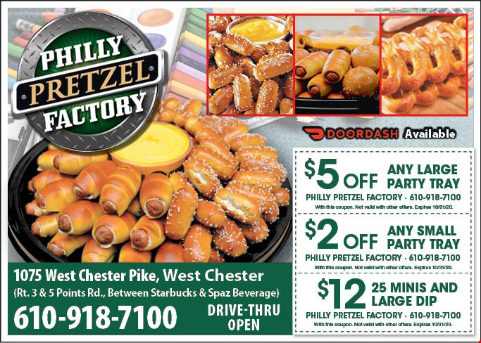 PHILLY PRETZEL FACTORY Coupons & Deals | West Chester, PA