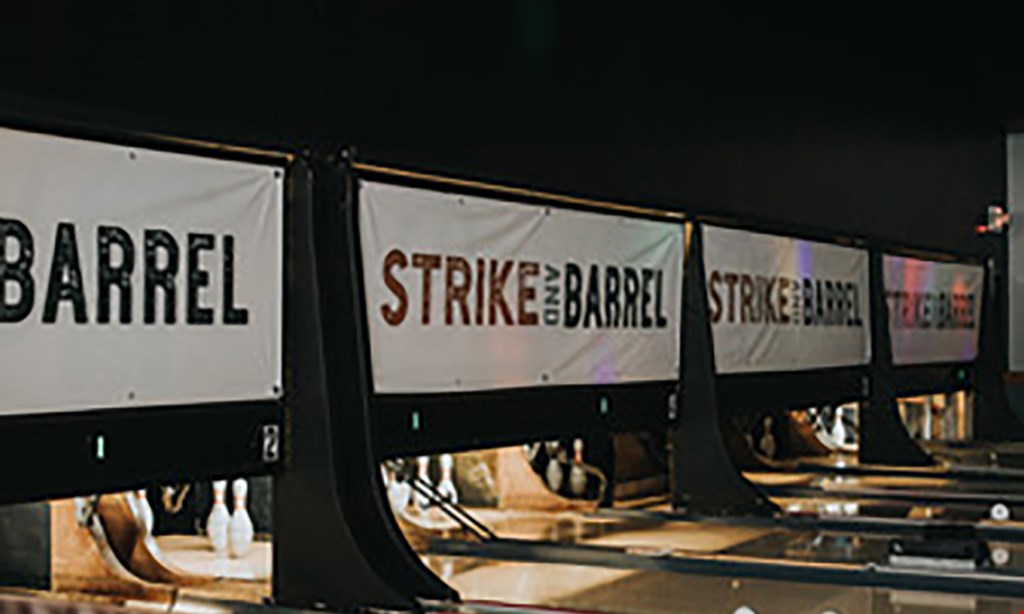Product image for Strike And Barrel $25 For 1 Hour Of Bowling For Up To 6 People With Shoe Rental (Reg. $50)