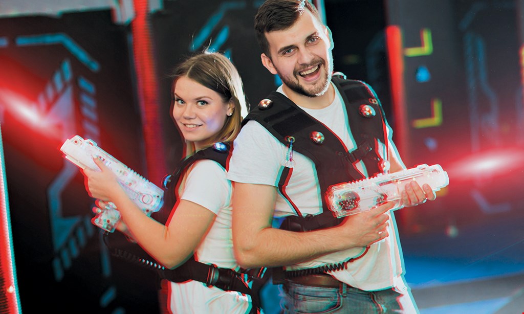 Product image for Idle Hours Entertainment $20 For 2 Laser Tag Games For 2 People & A $15 Arcade Card (Reg. $41)