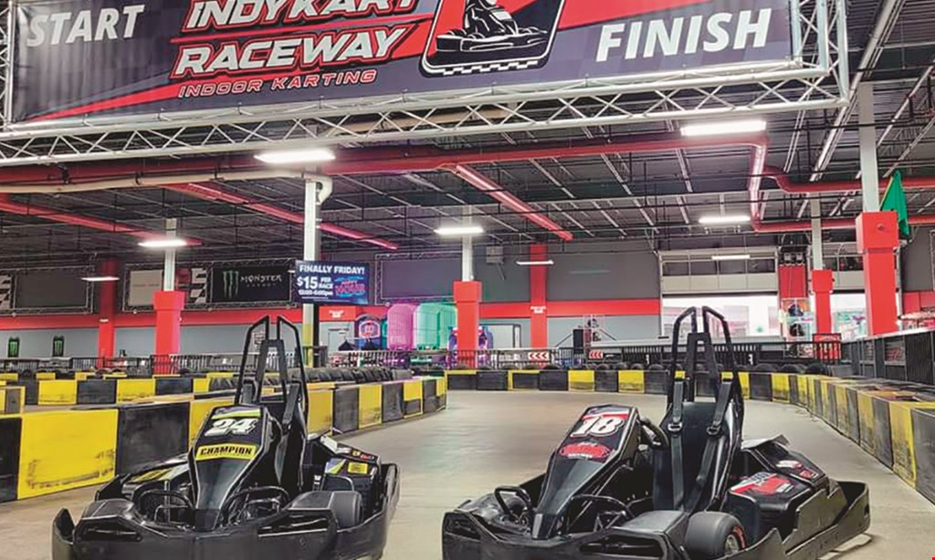 Product image for Indykart Raceway Indoor Karting $20 For 1 Race For 2 People (Reg. $40)