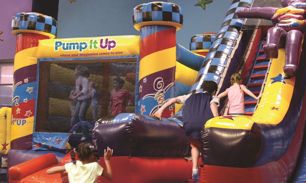 Product image for Pump It Up $22.49 For 5 Open Jump Passes (Reg. $45)