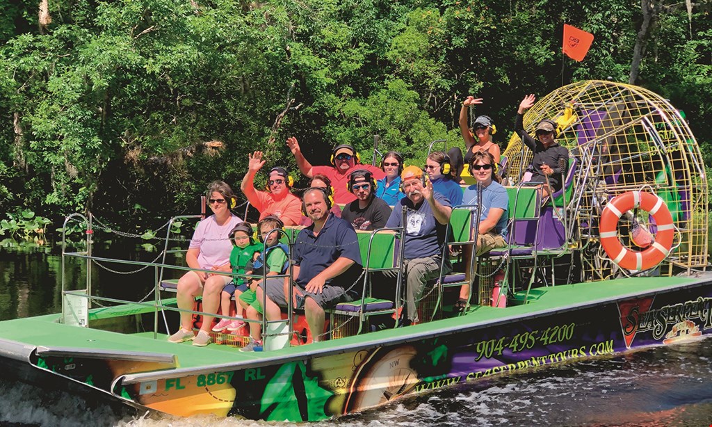 Product image for Sea Serpent Tours, Inc. $74.95 For A Sea Dragon Airboat Safari For 2 People (Reg. $149.90)