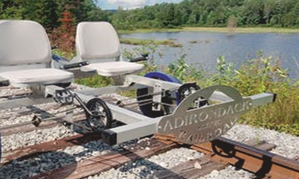 Product image for Adirondack Scenic Rail Bike Adventures $73.50 For 1 Railbike W/ 4 Passengers (Reg. $147)