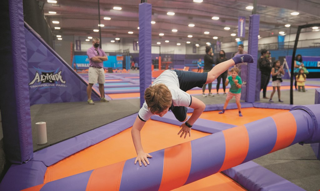 Product image for Altitude Trampoline Park $16.99 For 1 Hour Of Jump Time Plus Socks For 2 People (Reg. $33.98)