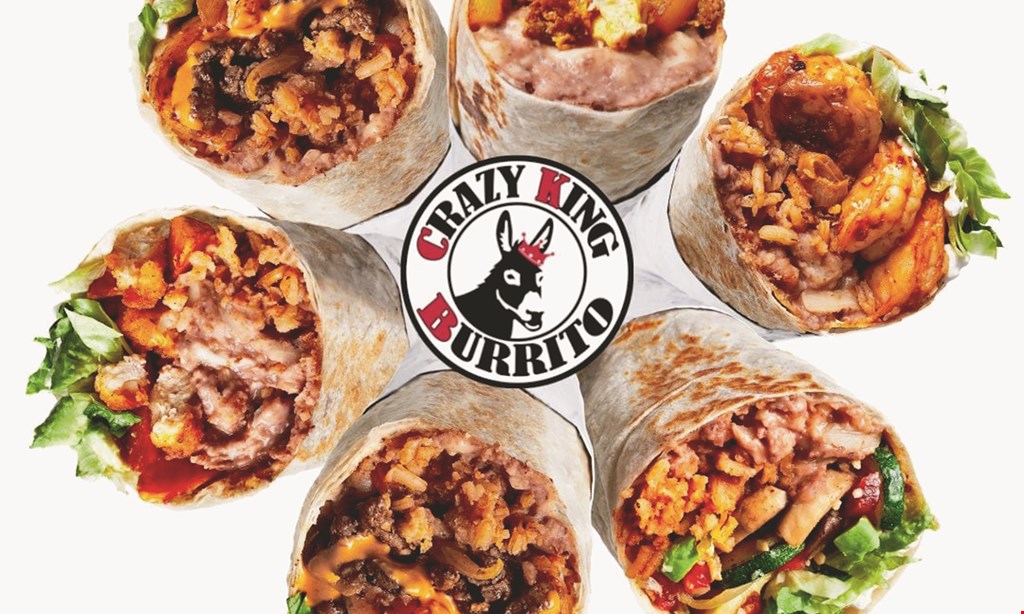 Product image for Crazy King Burrito $10 For $20 Worth Of Mexican Cuisine