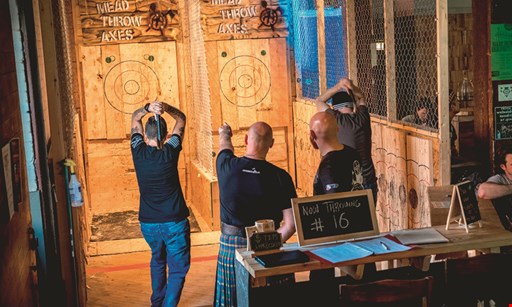 Product image for Meduseld Meadery $25 For 30 Minutes Of Axe Throwing For 4 People (Reg. $150)