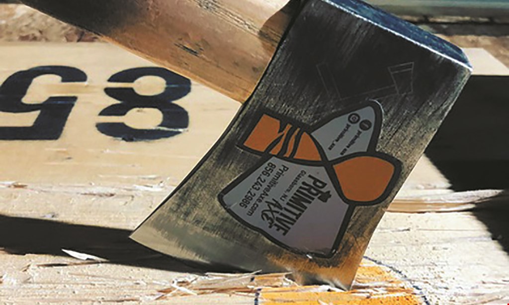 Product image for Primitive Axe - Glassboro $25 For A 1-Hour Axe Throwing Session For 2 People (Reg. $50)