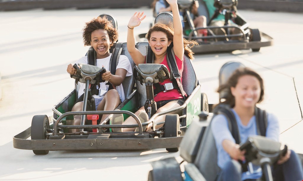 Product image for Adventure Landing - Raleigh $27.98 For Two 3-Attraction Passes, Including Laser Tag, Mini-Golf & Go-Carts For 2 People (Reg. $55.98 )