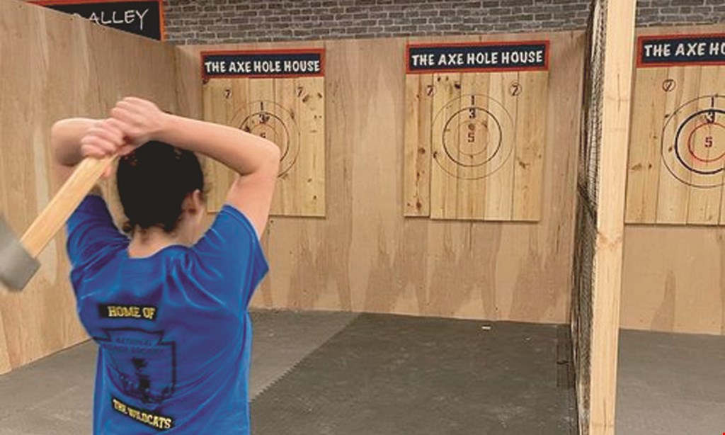 Product image for The Axe Hole House $30 For 60 Minutes Of Axe Throwing & Game Playing For 2 People (Reg. $60)
