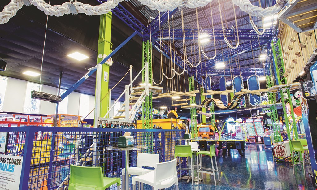 Product image for Off The Wall Gamezone $19 For 1 Hour Jump, 1 Pair Socks,1 Laser Tag Game, 1 Ropes Course & 1 New Game Card (Reg. $38.30)