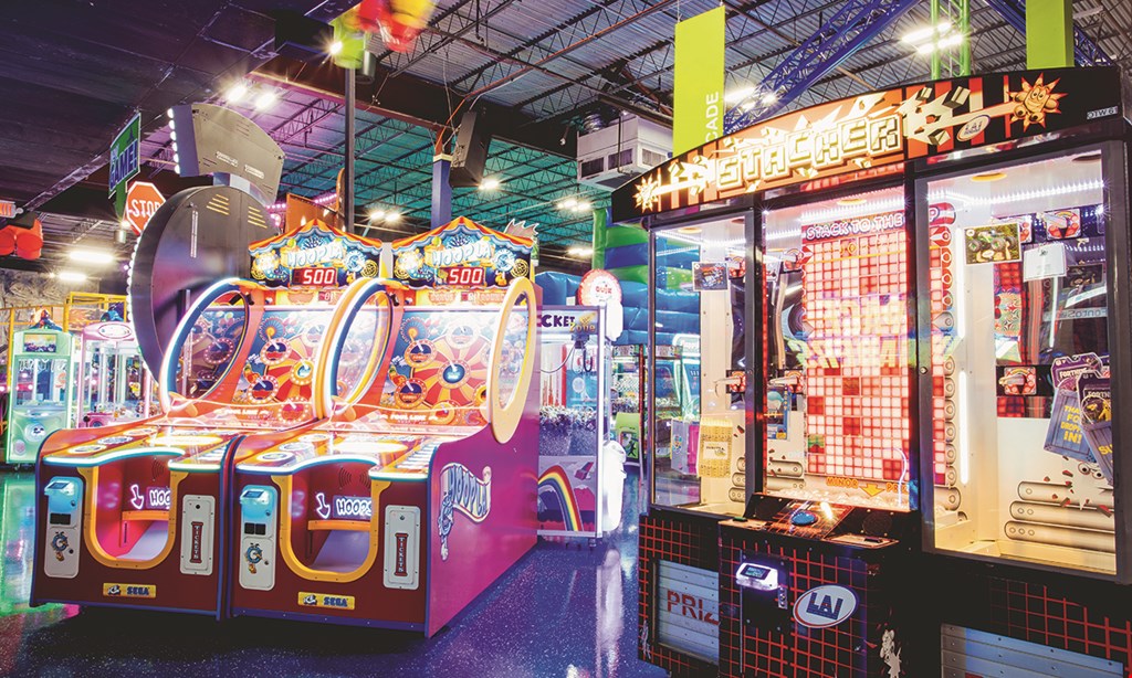 Product image for Off The Wall Gamezone $19 For 1 Hour Jump, 1 Pair Socks,1 Laser Tag Game, 1 Ropes Course & 1 New Game Card (Reg. $38.30)