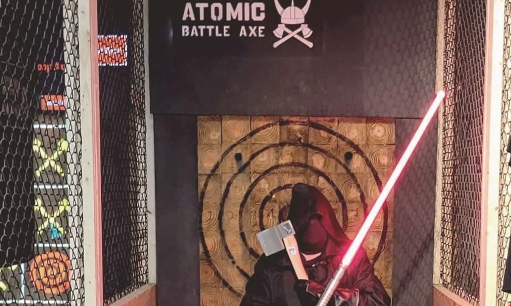Product image for Atomic Battle Axe $20 For 1 Hour Of Classic Axe Throwing For 2 People (Reg. $40)