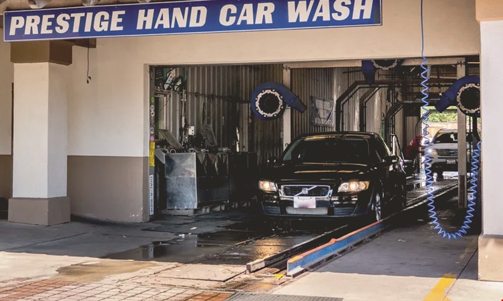 Product image for Prestige Hand Car Wash $22.49 For A Super Works Package For A Standard Size Car (Reg. $44.99)