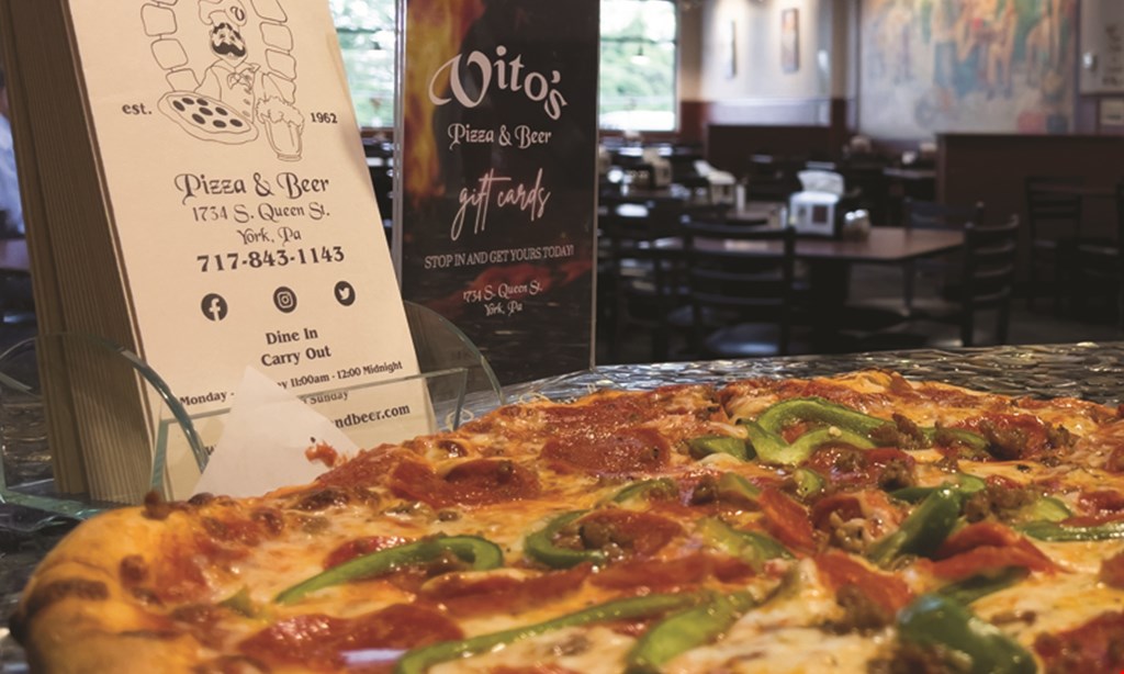 Product image for Vito's Pizza & Beer $15 For $30 Worth Of Casual Dining