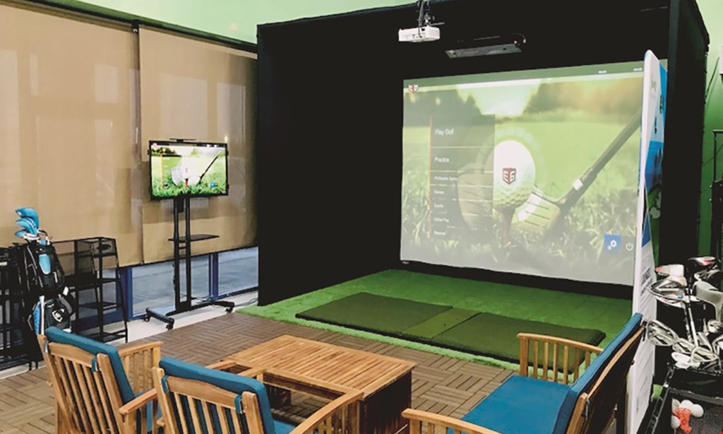 Product image for Bunkers Country Club $48 For 2 Hours Of A Golf Simulator Session For Up To 6 People (Reg. $96)