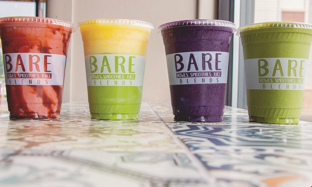 Product image for Bare Blends $15 For $30 Worth Of Smoothies & More