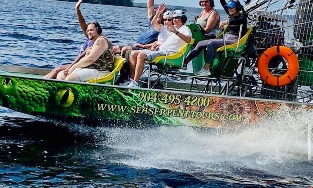 Product image for Sea Serpent Tours $84.95 For A Sea Dragon Airboat Safari For 2 People (Reg. $169.90)