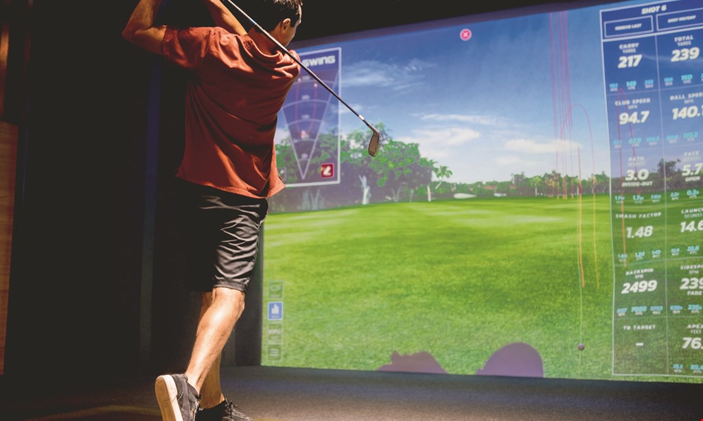 Product image for The Golf Bar $25 For A 60 Minute Simulator Rental Up To 4 People (Reg. $50)