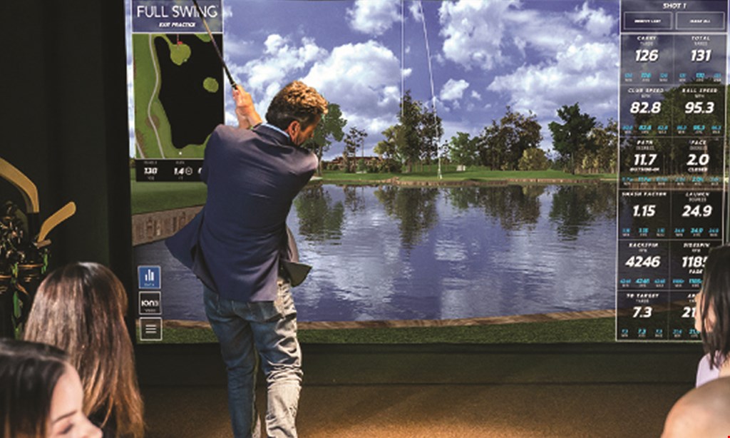 Product image for Brookfields Indoor Golf & Lounge $25 For $50 For 1-Hour Simulator For Up To 4 People