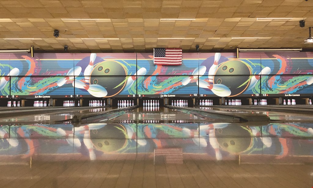 Product image for La Ru Bowling Center & Sports Bar $44 For 2 Hours Of Bowling For 4 People W/Rental Shoes (Reg. $88)