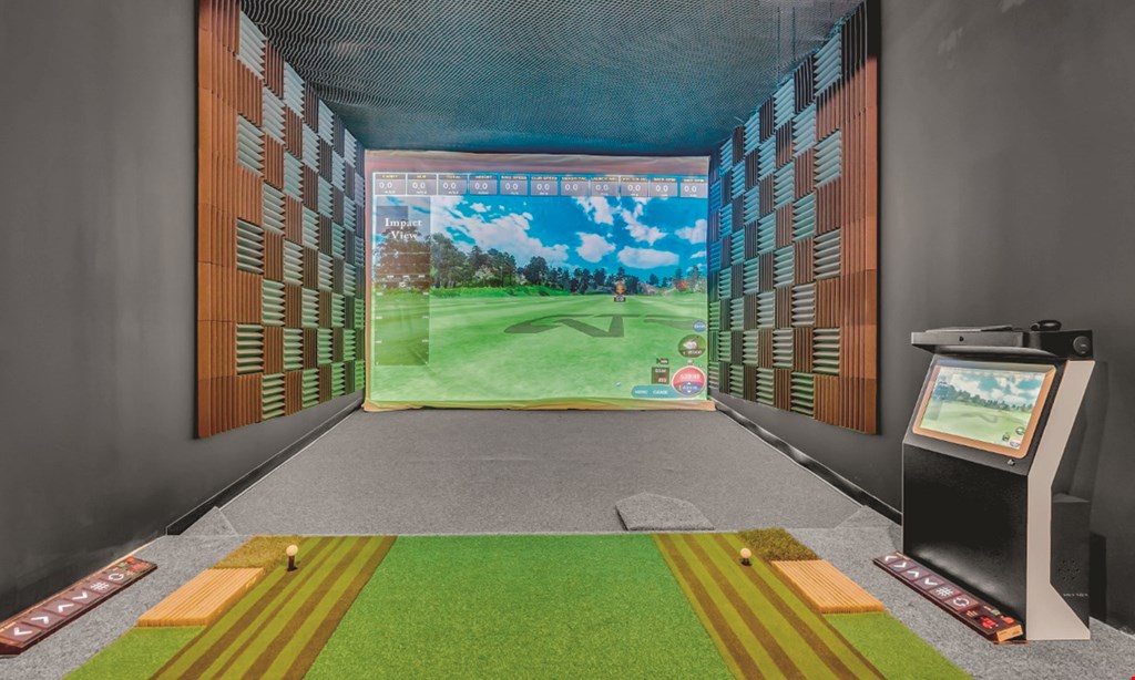 Product image for GTR Golf Training Revolution $55 For 18-Hole Golf Simulator In The VIP Room For 2 People (Reg. $110)