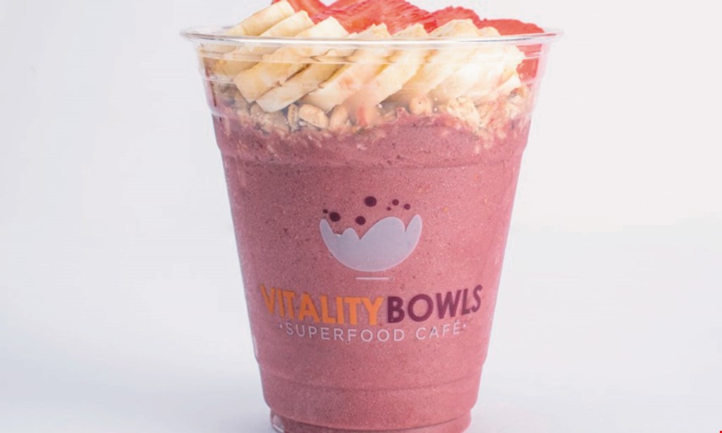 Product image for Vitality Bowls $10 For $20 Worth Of Smoothies & More