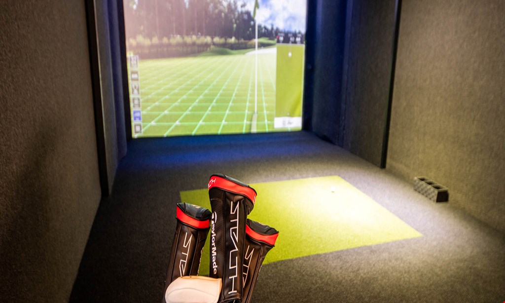 Product image for Tap In Golf Sims & Sports Bar $22 For 1-Hour Of Golf Simulator Play For Up To 6 People (Reg. $44)
