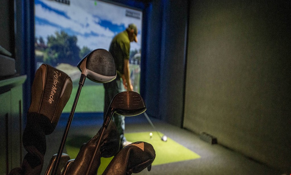 Product image for Tap In Golf Sims & Sports Bar $22 For 1-Hour Of Golf Simulator Play For Up To 6 People (Reg. $44)