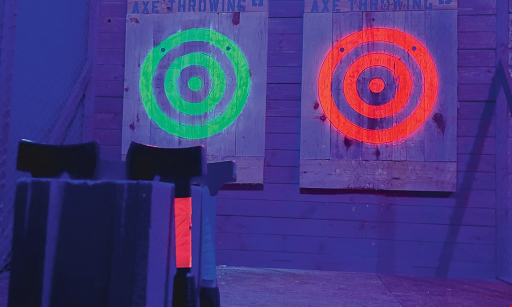 Product image for Electric City Axe Throwing $40 For 55 Min Of Standard Axe Throwing For 4 People (Reg. $80)