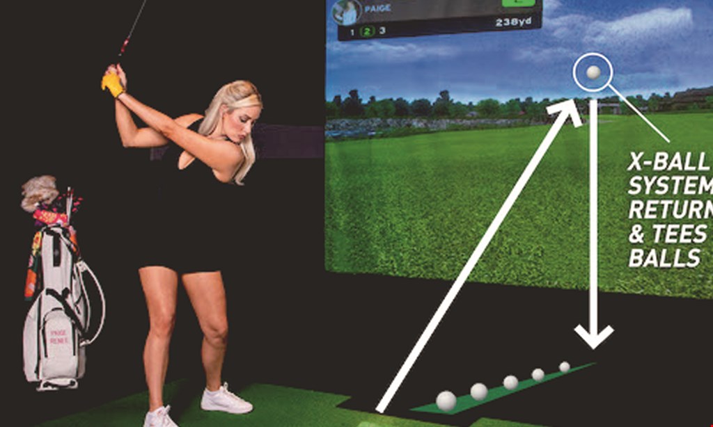 Product image for X Golf $32.50 For A 1 Hour Golf Simulator Session (Reg $65)