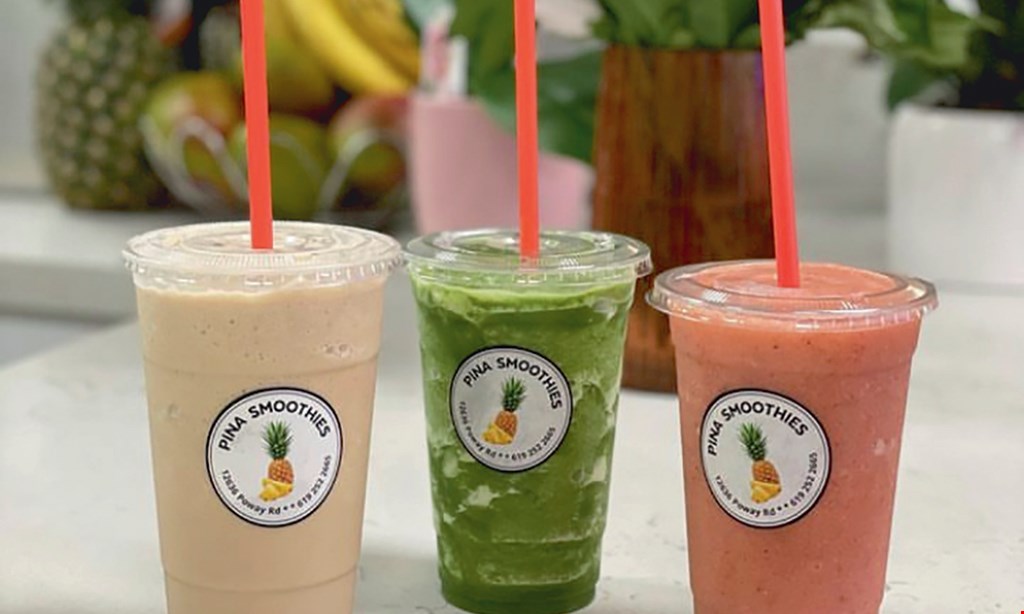 Product image for Pina Smoothies $10 For $20 Worth Of Smoothies & More