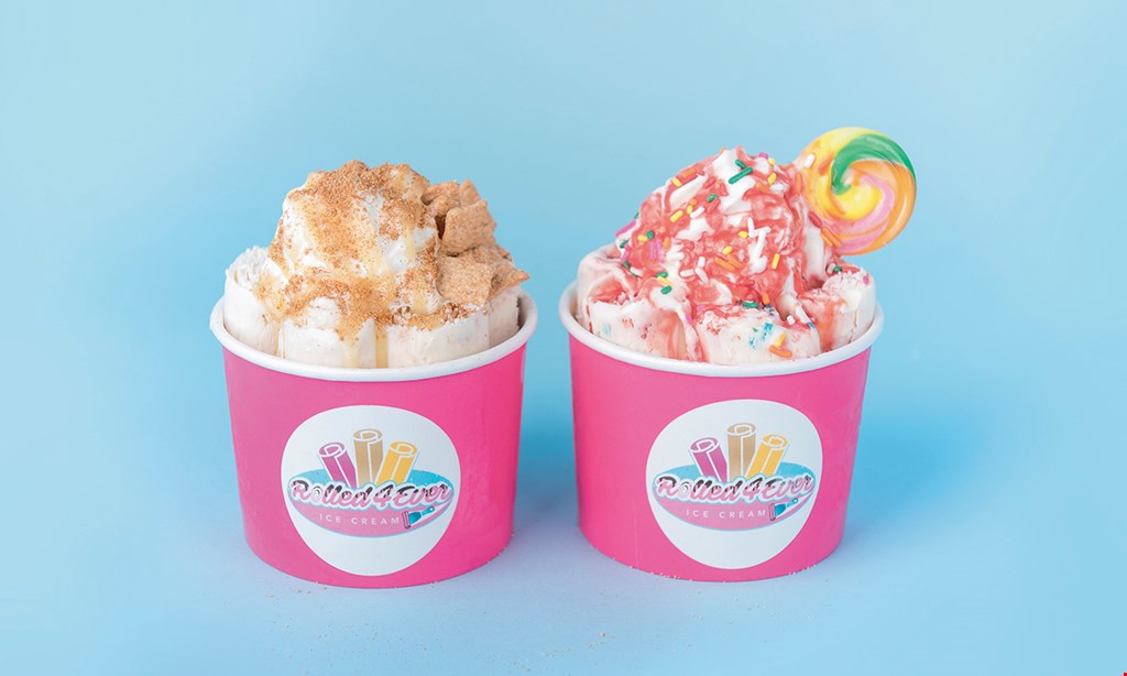 Product image for Rolled 4 Ever Ice Cream $15 For $30 Worth Of Ice Cream Treats & More