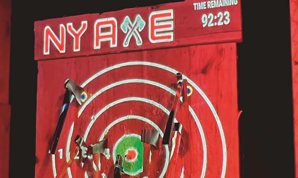 Product image for NY Axe Throwing Range $39 For 60-Min Axe Throwing For 2 People (Reg. $78)