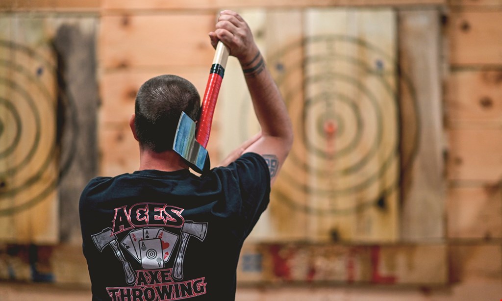 Product image for Aces Axe Throwing $54 For 1-Hour Of Axe Throwing For 4 People (Reg. $108)