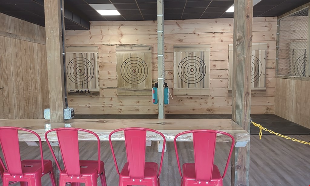 Product image for Aces Axe Throwing $54 For 1-Hour Of Axe Throwing For 4 People (Reg. $108)