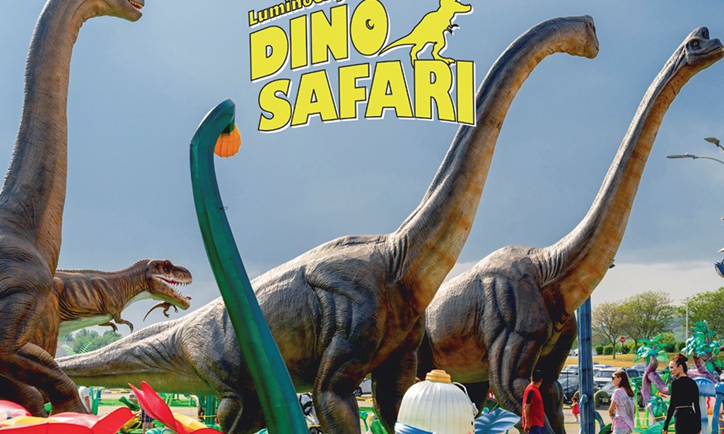 Product image for LuminoCity  Dino Safari GA $26 For 2 Admission Tickets (Reg. $54) (Valid 3/28/24 - 4/28/24, 4:30pm-9:30pm, 1-Time Use Only)