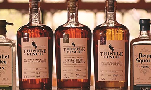 Product image for Thistle Finch Distillery $25 For A Weekend Tour & Tasting For 2, Plus Souvenir Shirts (Reg. $50)