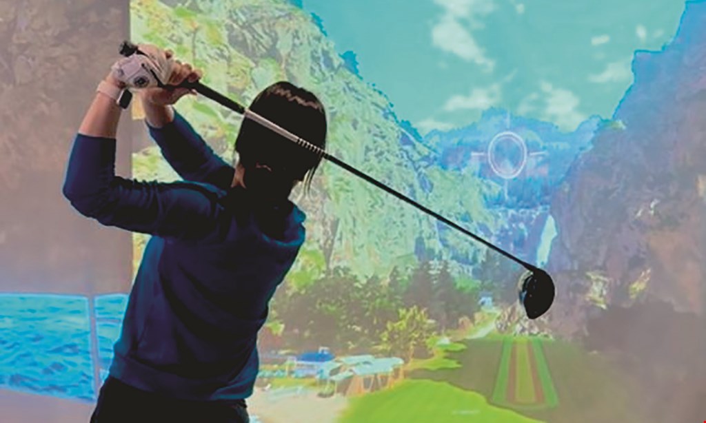 Product image for Golf Plus $15 For 1-Hour Golf Simulator Bay Rental For Up To 2 People (Reg. $30)