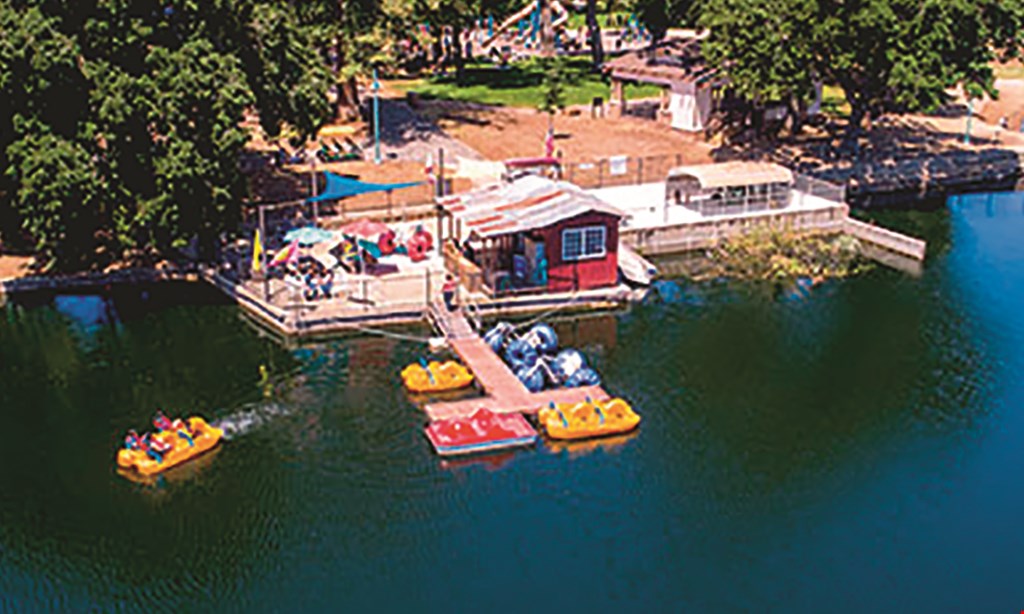 Product image for Mr. Putters Boathouse $15 For 1 Hour Rental For 2 People For The 2024 Season (Choose 1 From Aqua Cycle, Paddle Boat Or Surrey Bike) (Reg. $30)