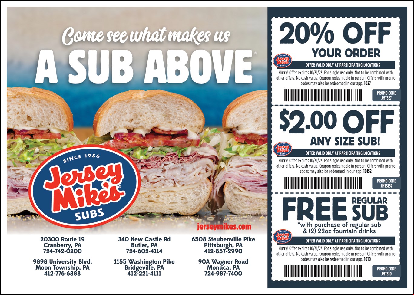 Jersey Mike's Offers $2 Off Any Regular Sub In The App From