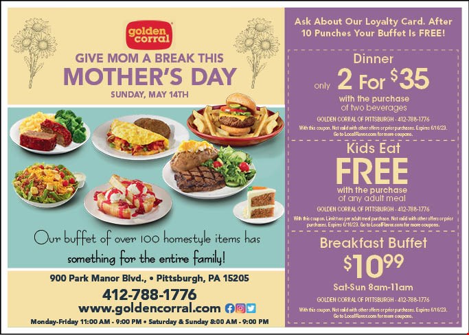 Golden Corral Coupons & Deals | Pittsburgh, PA