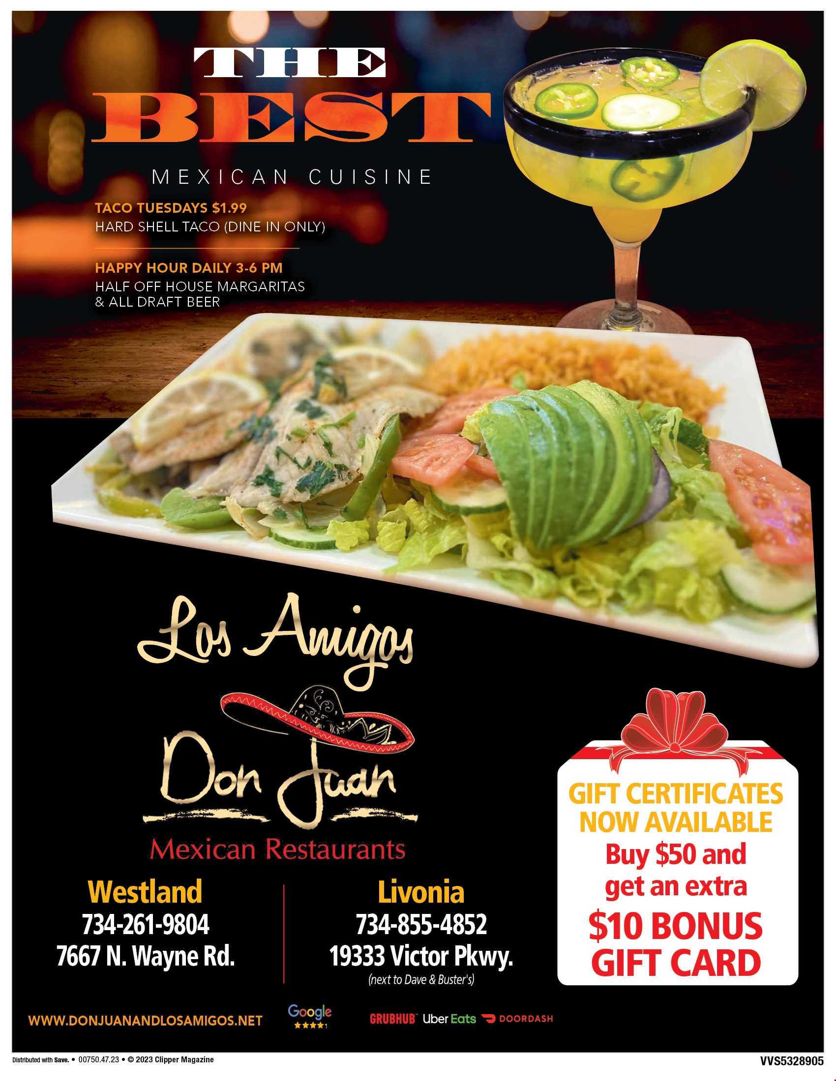 Amigos Mexican Cuisine - Buy eGift Card