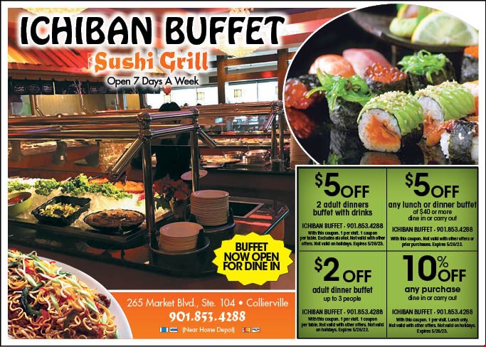 Ichiban Buffet Coupons & Deals | Collierville, TN